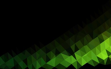 Light Green vector polygon abstract backdrop.