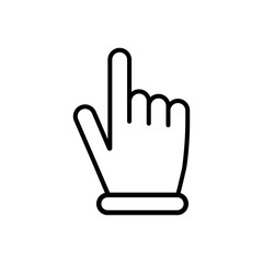 Fototapete - Computer mouse click cursor gray arrow icons. Cursor icon. Vector illustration.