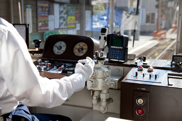 Wall Mural - 路面電車の運転士