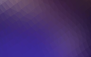 Fototapete - Dark Purple vector polygonal pattern.