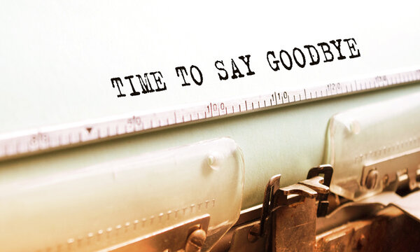 Angled text typed on paper using an antique typewriter. Vintage lettering, retro style, grunge, business or marketing concept.