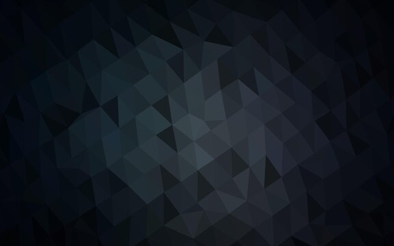Dark Black vector low poly layout.