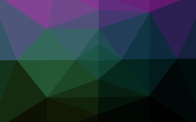 Dark Multicolor, Rainbow vector polygonal background.