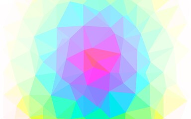 Light Multicolor, Rainbow vector abstract polygonal texture.