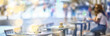 © kichigin19 - abstract blurred background street cafe in the city, no people, empty, summer restaurant quarantine
