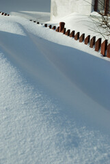 Wall Mural - fence in the winter