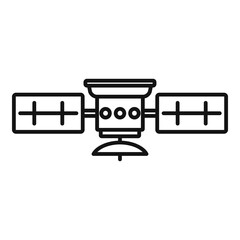 Poster - Receiver satellite icon. Outline receiver satellite vector icon for web design isolated on white background