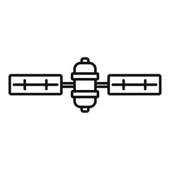 Poster - Signal satellite icon. Outline signal satellite vector icon for web design isolated on white background