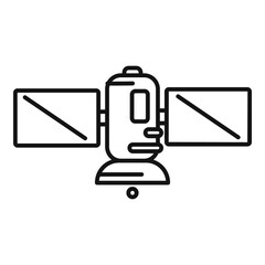 Poster - science satellite icon. outline science satellite vector icon for web design isolated on white backg