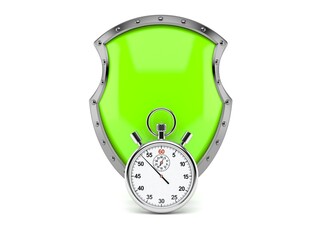 Sticker - Protective shield with stopwatch