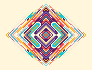 Poster - modern abstract background with colorful geometric shapes. vector illustration.