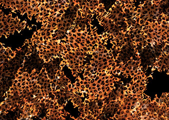 abstract leopard skin pattern