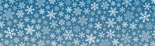Blue Christmas Background With Snowflakes. Christmas Background. Vector