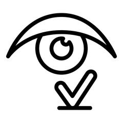 Poster - Good vision icon. Outline good vision vector icon for web design isolated on white background