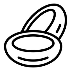 Poster - Vision lens icon. Outline vision lens vector icon for web design isolated on white background