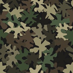 Camouflage seamless pattern background masking camo repeat print