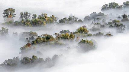 Sticker - Autumn landscape in the mountains