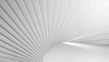 Aufkleber - White geometric texture. 3d render background