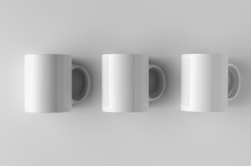 Wall Mural - Mug Mock-Up - Three Mugs