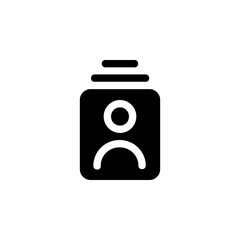 Poster - account, user and person icon. perfect for poster, presentation, book, banner, print template, application, interface and more product. icon design solid style