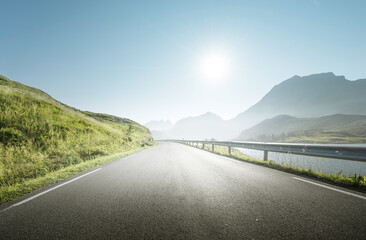 Wall Mural - road by the sea, lofoten island, norway