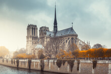 Notre Dame Cathedral In Paris, France