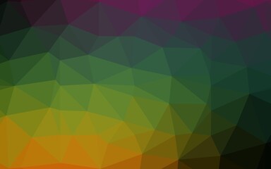 Dark Multicolor, Rainbow vector abstract mosaic background.