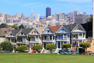 Wall Mural - Alamo Square, San Francisco