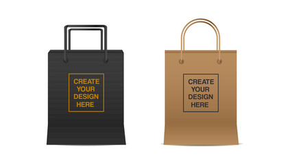 Poster - Realistic shopping bag design for mockup and business