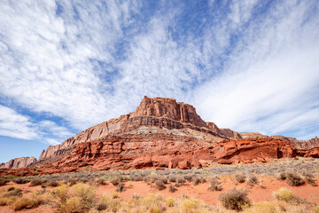 Red rock formations in Canyonlands National Park, Utah