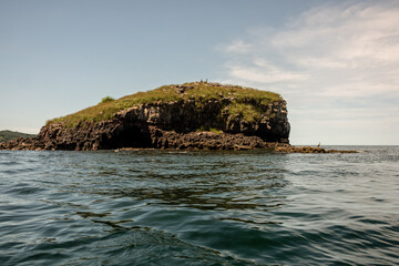 rocks and sea