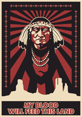 Wall Mural - person Chief, American Desert Poster