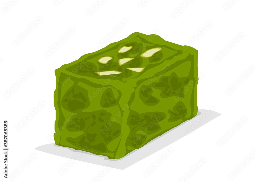 Barfi indian Sweet Dish Food Vector Stock Vector | Adobe Stock