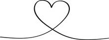 Black Heart - Outline Drawing For An Emblem Or Logo, Illustration For Creating A Screensaver Template. 
Icon For Halloween Holiday.