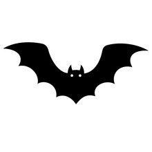 Halloween Illustration: Black Bat