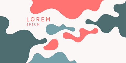 Poster - abstract background with dynamic linear waves. vector illustration