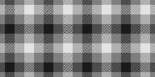 Black White Checkered Tartan Traditional Ornament Repeatable Pattern, Textile Texture From Plaid, Tablecloths, Shirts, Clothes. Editable Vector, Easy Color Changing - One Color One Object
