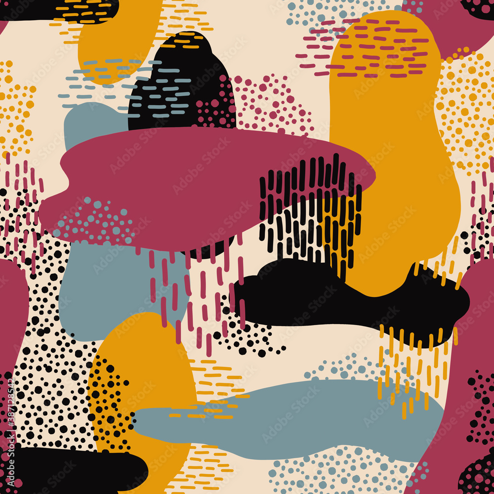 Trendy abstract square art templates with geometric elements. Suitable ...