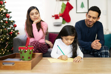 Wall Mural - Writing a letter to Santa