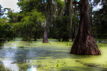 Green Louisiana Swamp