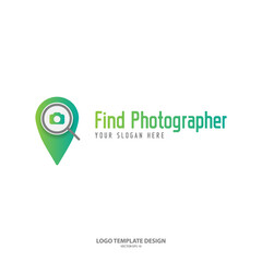 Poster - Find photographer logo design template isolated on white background