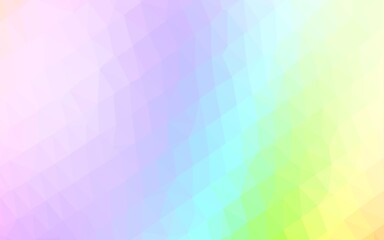 Poster - light multicolor, rainbow vector polygonal background.