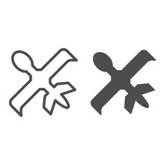 Poster - Robotic Scout line and solid icon, Robotization concept, Military drone silhouette sign on white background, Robotic drone scout icon in outline style for mobile concept, web design. Vector graphics.