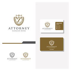 Wall Mural - letter Z law logo design and business card