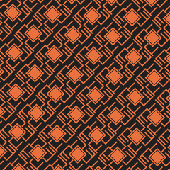 Wall Mural - stock vector the geometric pattern seamless vector background orange black texture