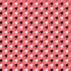 Houndstooth seamless pattern. Vintage textile texture. Classic fashion. crowbars images pattern.