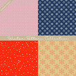 © Julia - Merry Christmas and New Year Set of winter holiday backgrounds. Collection of seamless patterns.