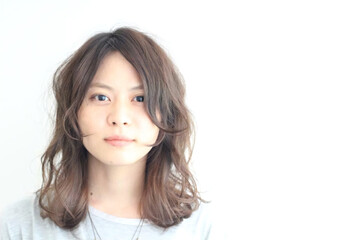 ヘアモデルの女性