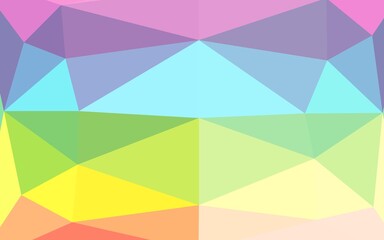 Light Multicolor, Rainbow vector low poly layout.