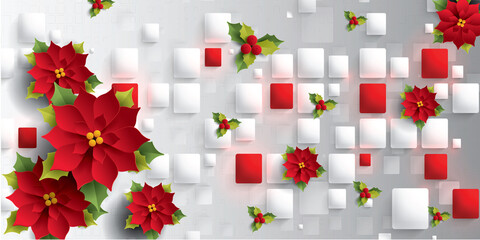 Christmas flowers boxes